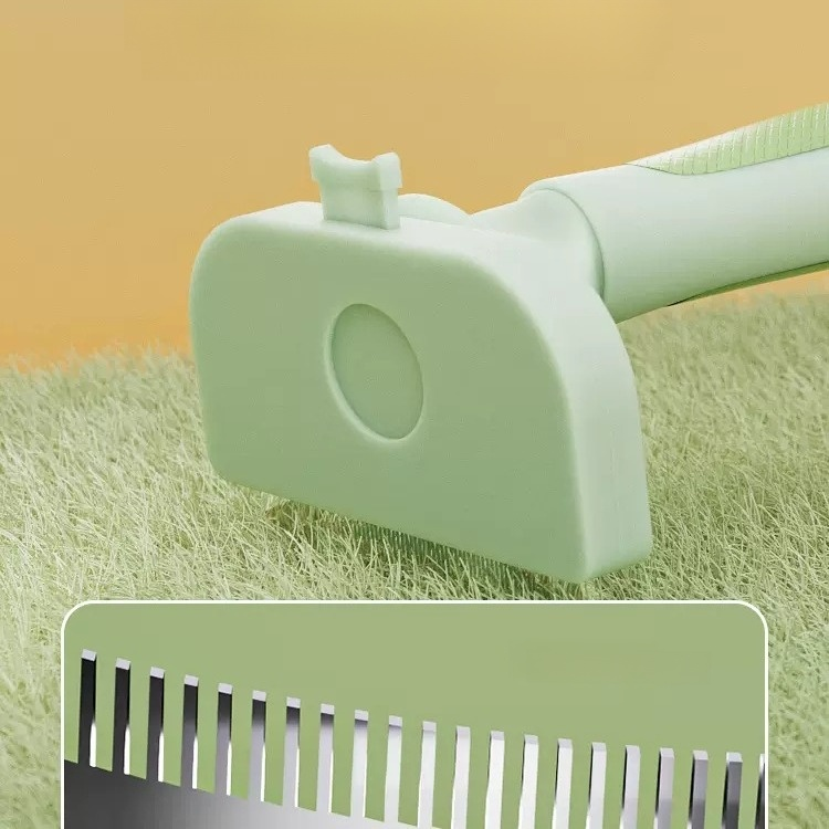 Pet rounded blade hair removal comb