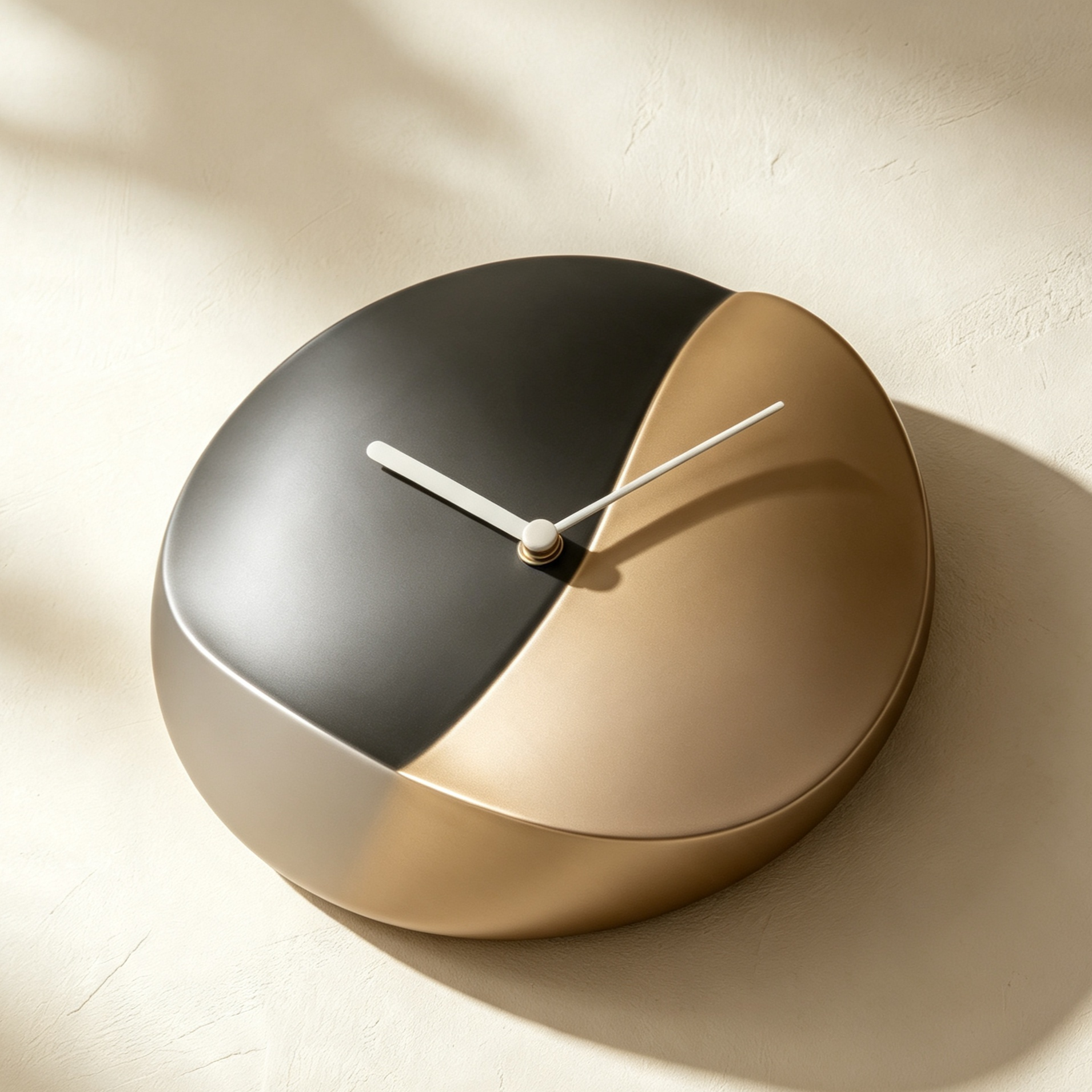 Color-blocked wall clock