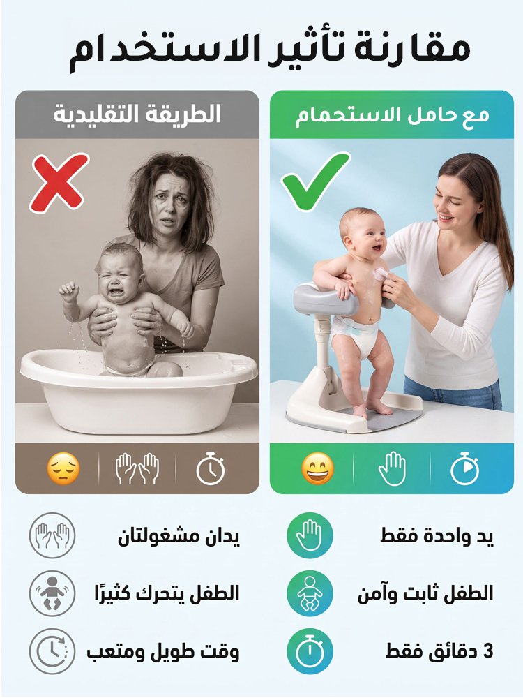 حامل استحمام الطفل العملي
