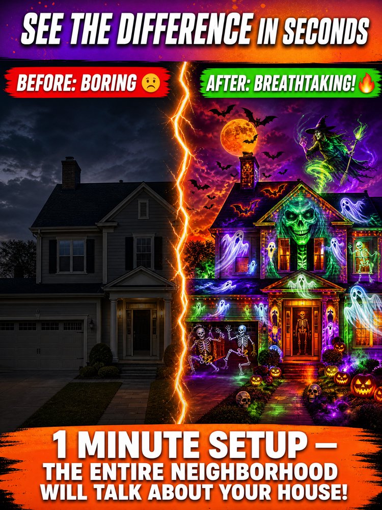 【Halloween Essential】Indoor and Outdoor Projector Light