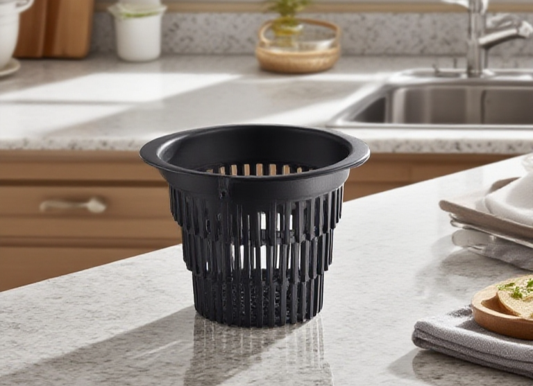Easy-clean large drainage filter basket for sinks