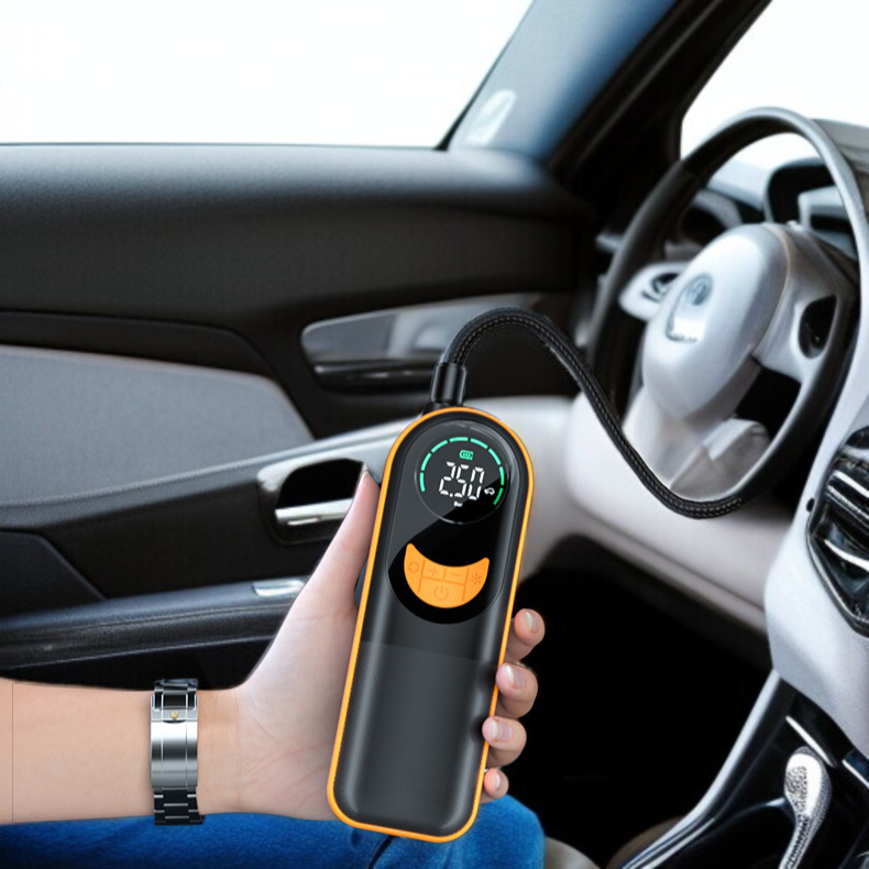 차량용 미니 휴대용 디지털 무선 공기 주입 펌프 다기능 자동차 공기 주입 펌프