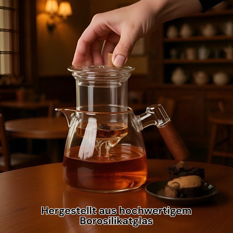 Tee-Ei aus hochwertigem Borosilikatglas