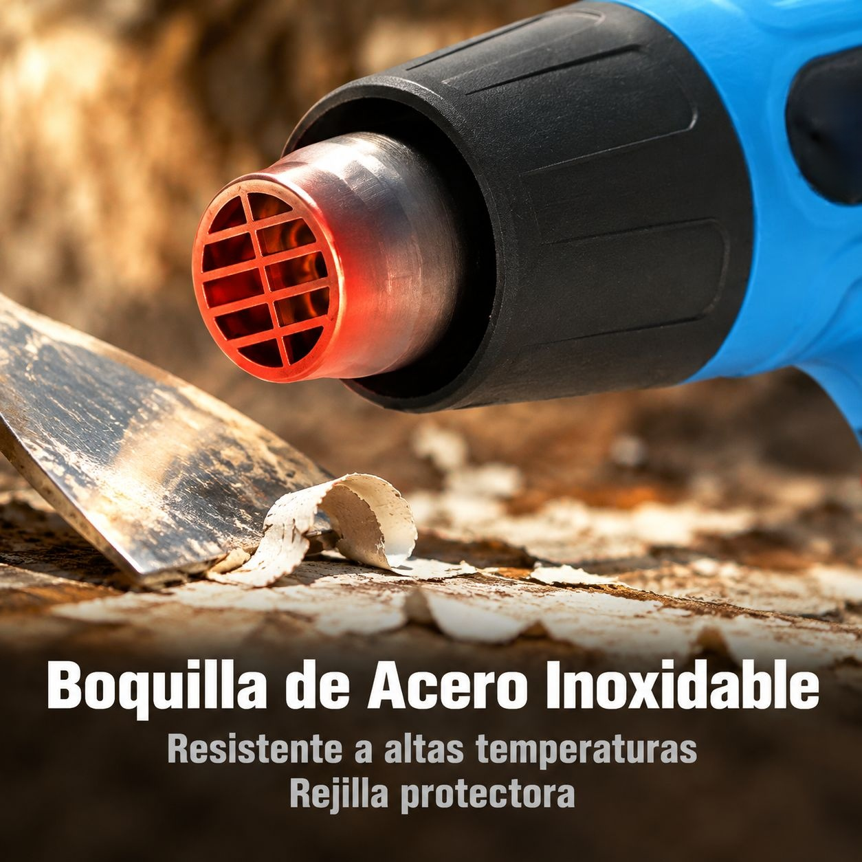 Pistola de aire caliente multifuncional con accesorios