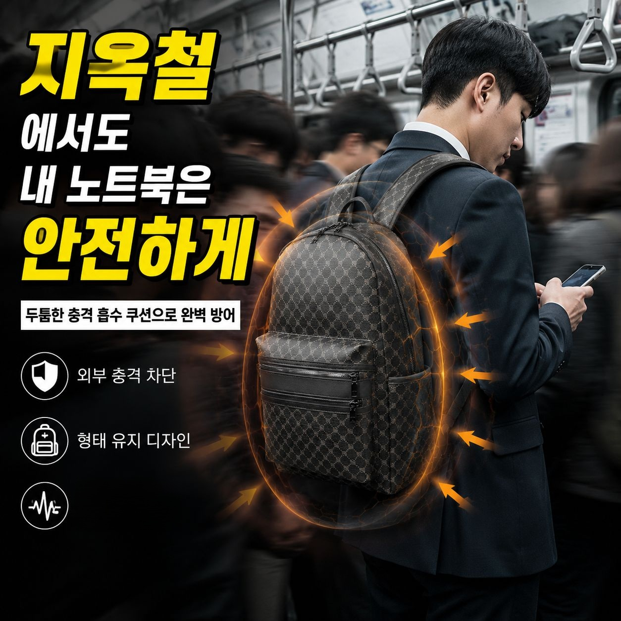 패션 캐주얼 대용량 학생 가방, 등교 및 여행용