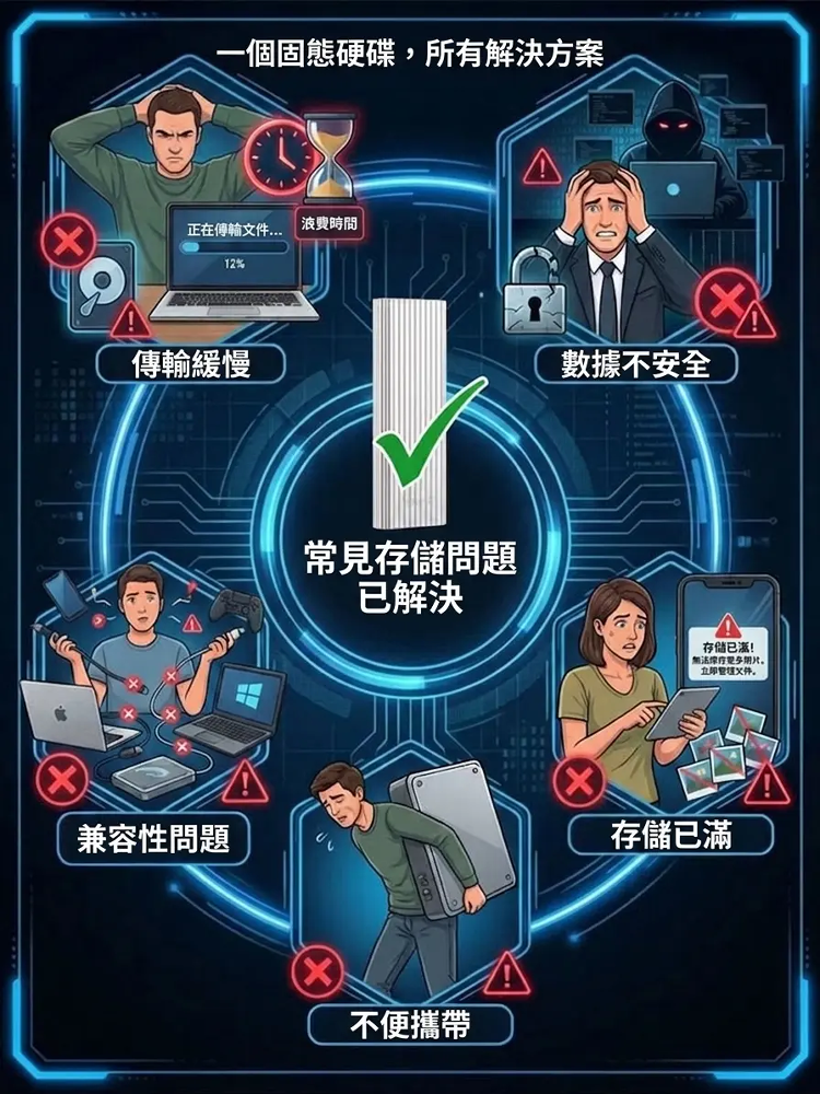16TB大容量Type-C便攜迷你SSD