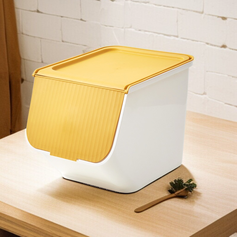 가정용 레이어드 정리함 플라스틱 케이스 뚜껑 수납함 책 옷 보관 장난감 수납함