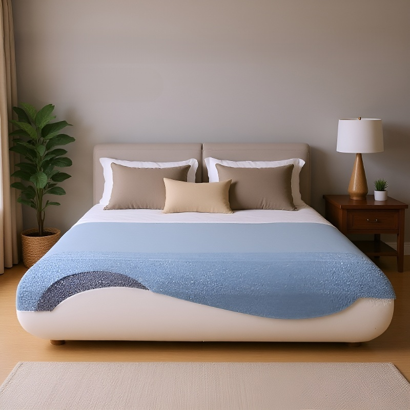 Almohada ortopédica de espuma viscoelástica de doble núcleo para un sueño profundo