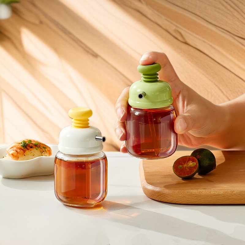 가정용 유리 미니 소분병 양 조절 펌핑 간장병 유리 단류 양념병 유리 식초병 유리 참기름병