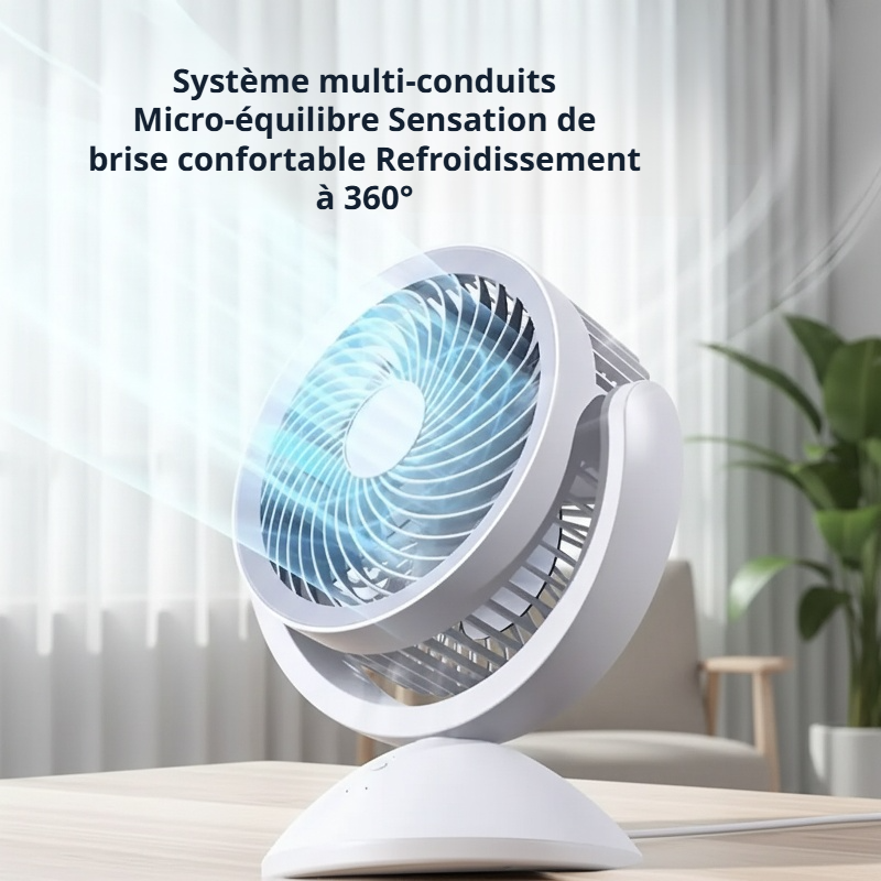 Ventilateur oscillant USB mural et domestique, petit ventilateur à circulation