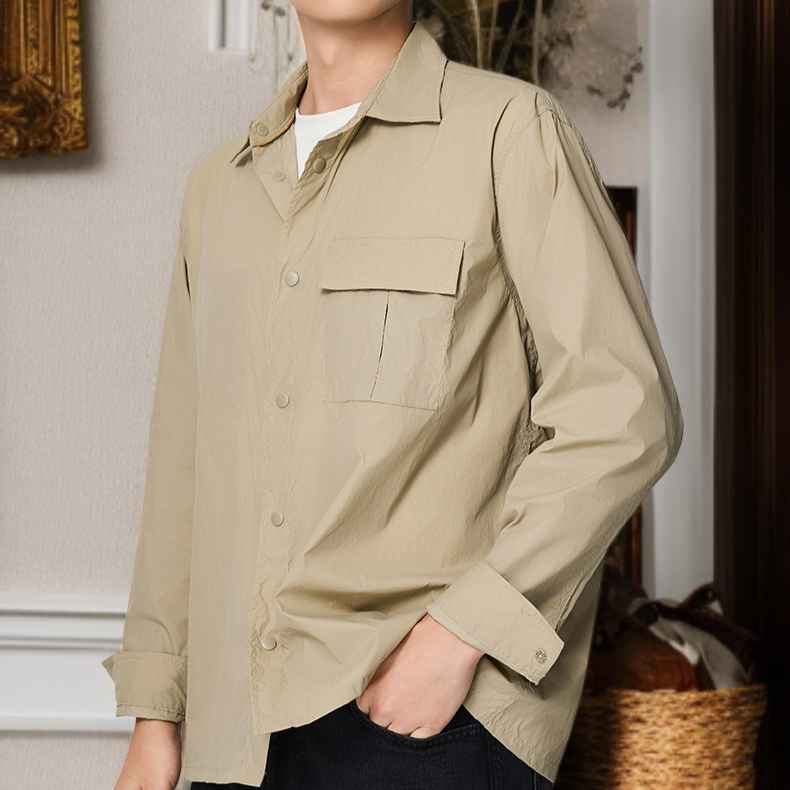 男士寬鬆外套舒適穿著