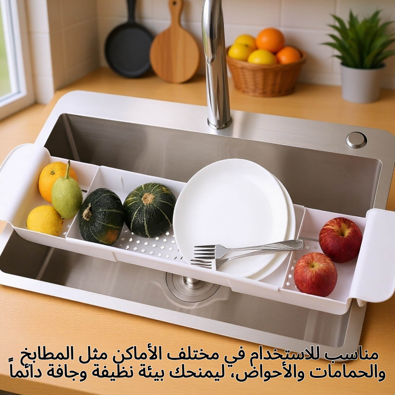 تفاصيل قاعدة مانعة للانزلاق لرف تصريف المياه