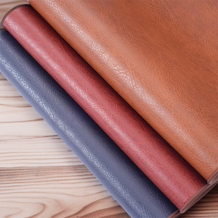 빈티지 대형 소가죽 패턴 데스크패드, 인조가죽 사무실용