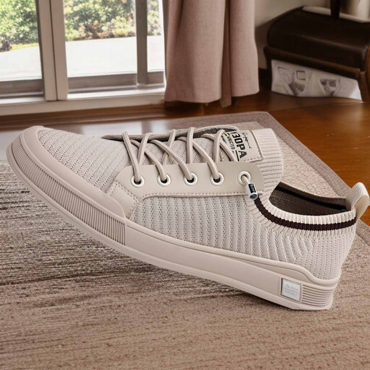 新しいメンズカジュアルシューズ、通気性メッシュスポーツシューズ、薄型スリッポン、万能学生シューズ、メンズシューズ