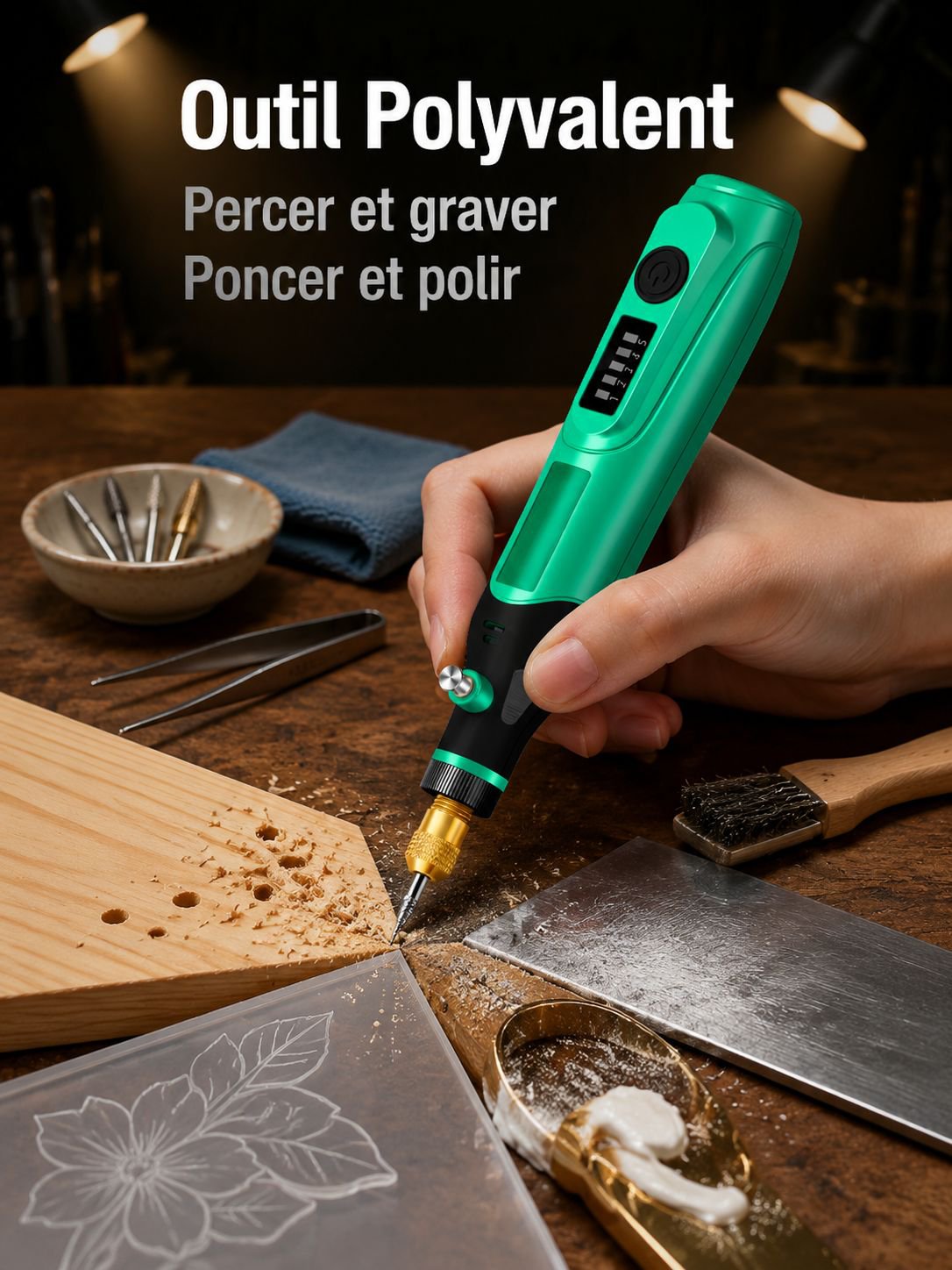 Outil de bricolage mini perceuse portable