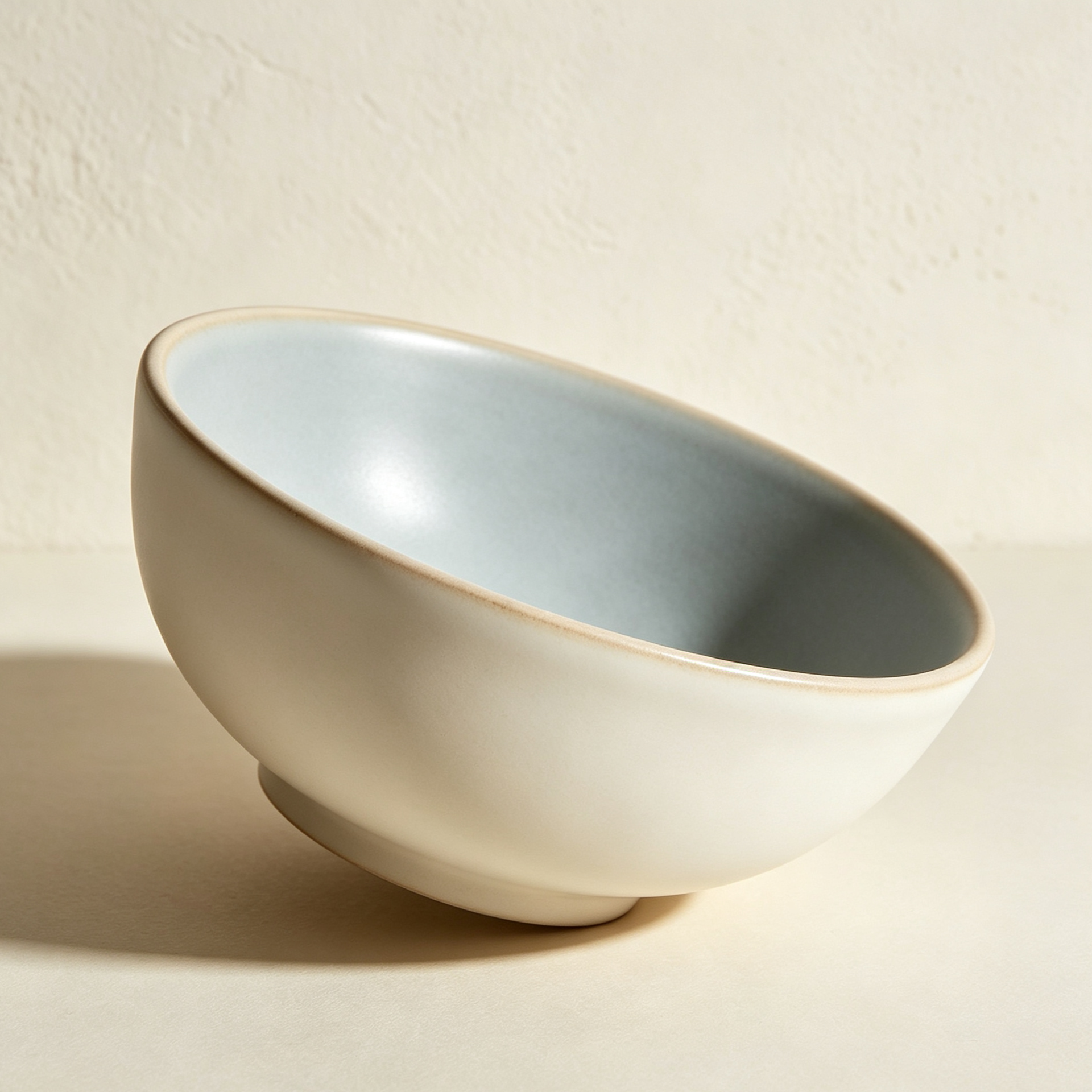 Close-up of white ceramic soup bowl with soup