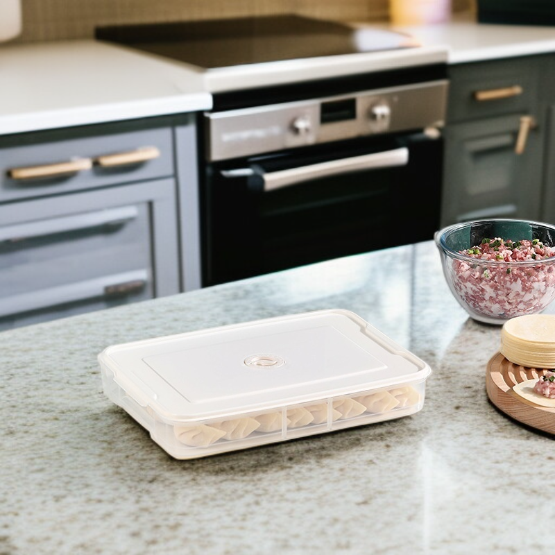 Caja de almacenamiento para congelador, apta para alimentos