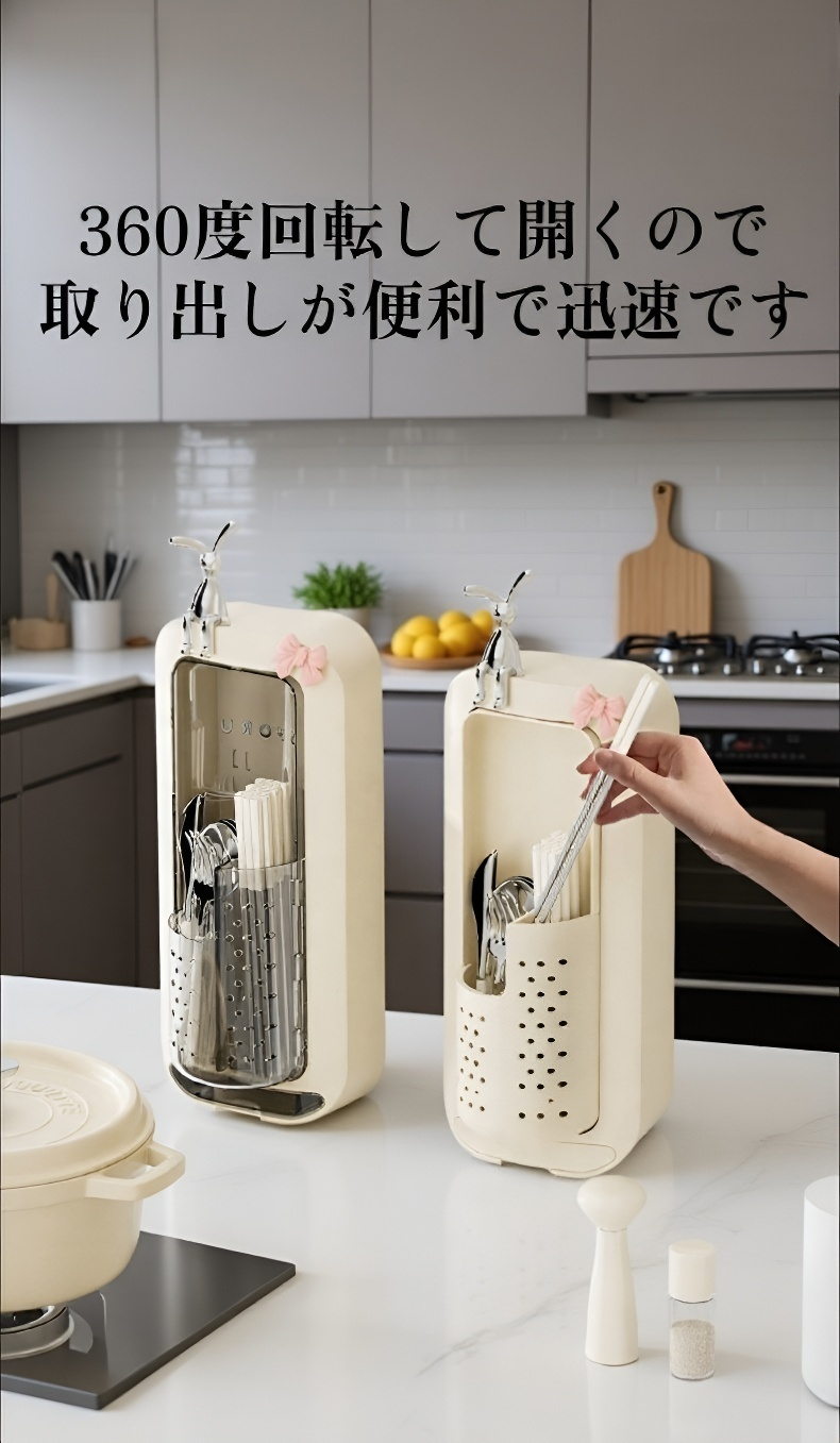 キッチン整理用防カビ沥水箸ケース