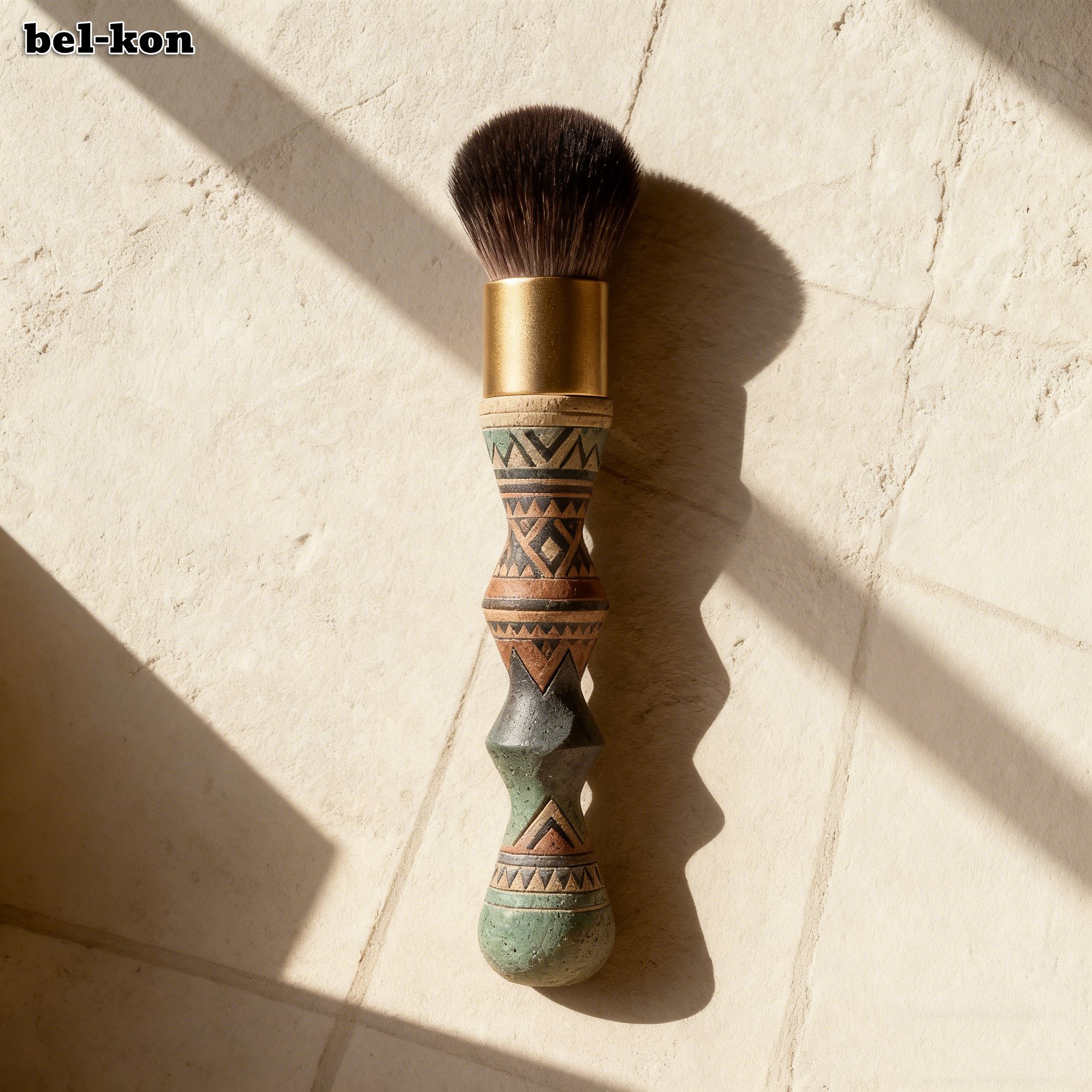 แปรงแต่งหน้าหัวแบนมุมเฉียงสำหรับรองพื้น