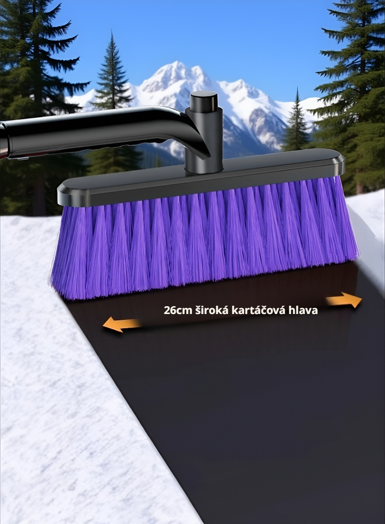 Zimní příslušenství do auta – kartáč a škrabka