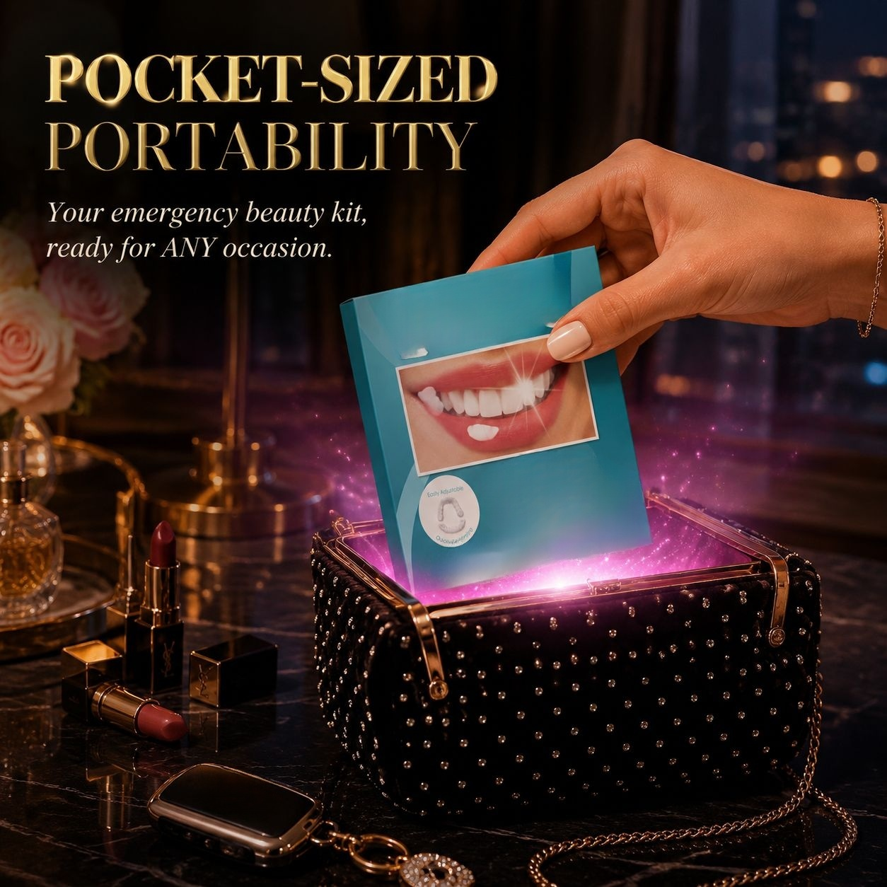 Clip-on Denture Teeth, Natural Look Temporary Repair