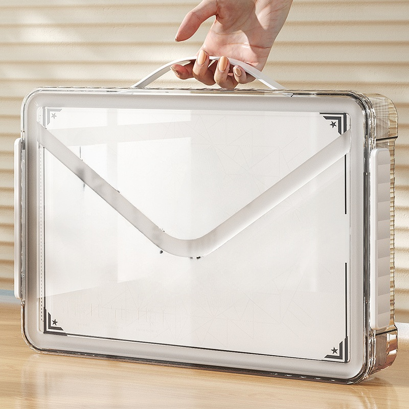 Transparent Desktop Storage Box for Home Use