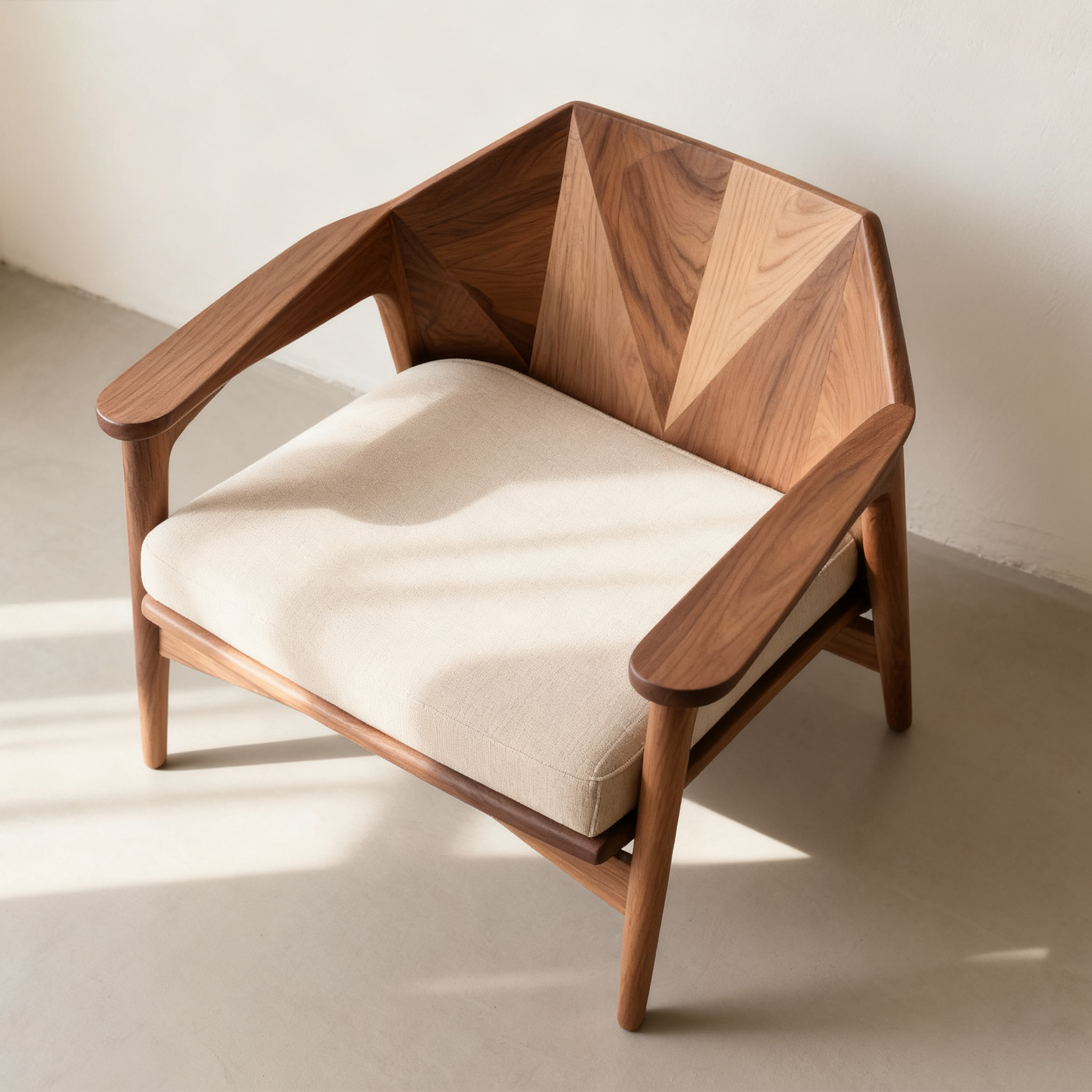 원목 휴식 두꺼운 쿠션 1인용 의자