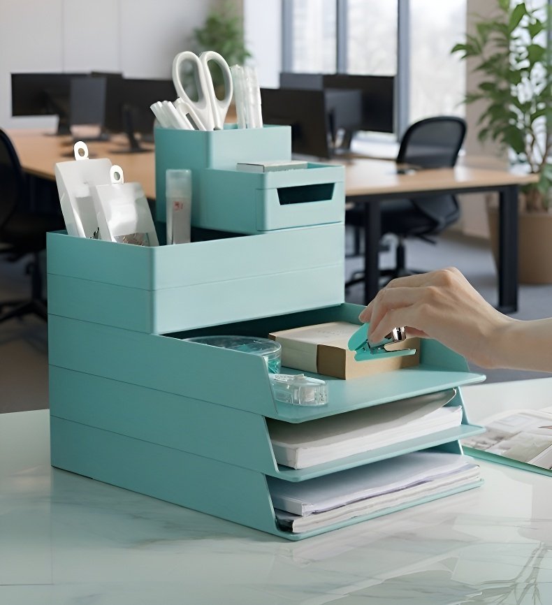 文房具をすっきり整理できる収納ボックス