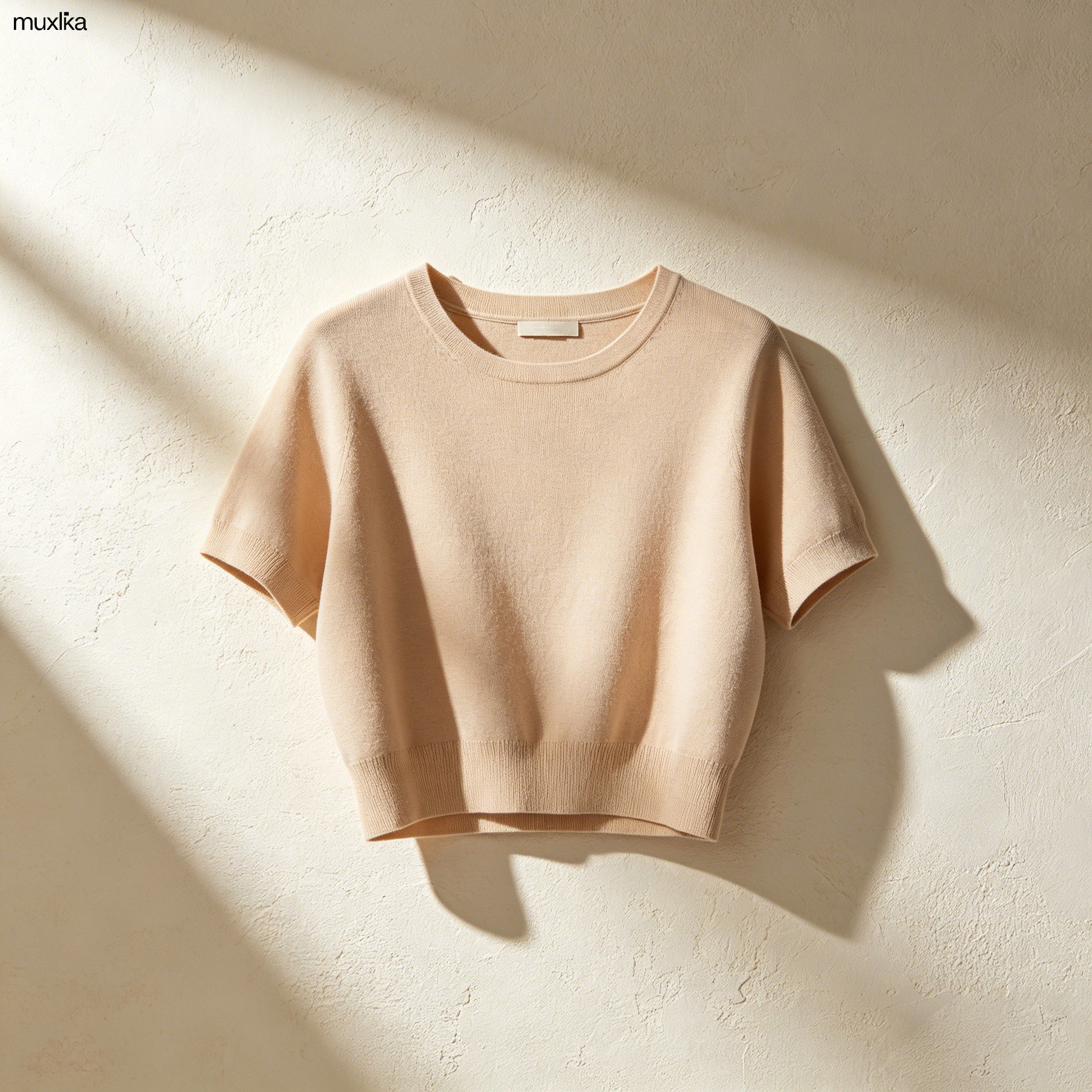 スリムフィットニットトップス