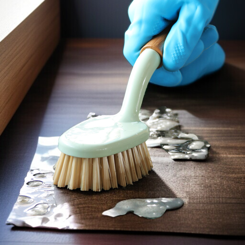 Brosse de nettoyage multifonctionnelle pour évier avec poignée