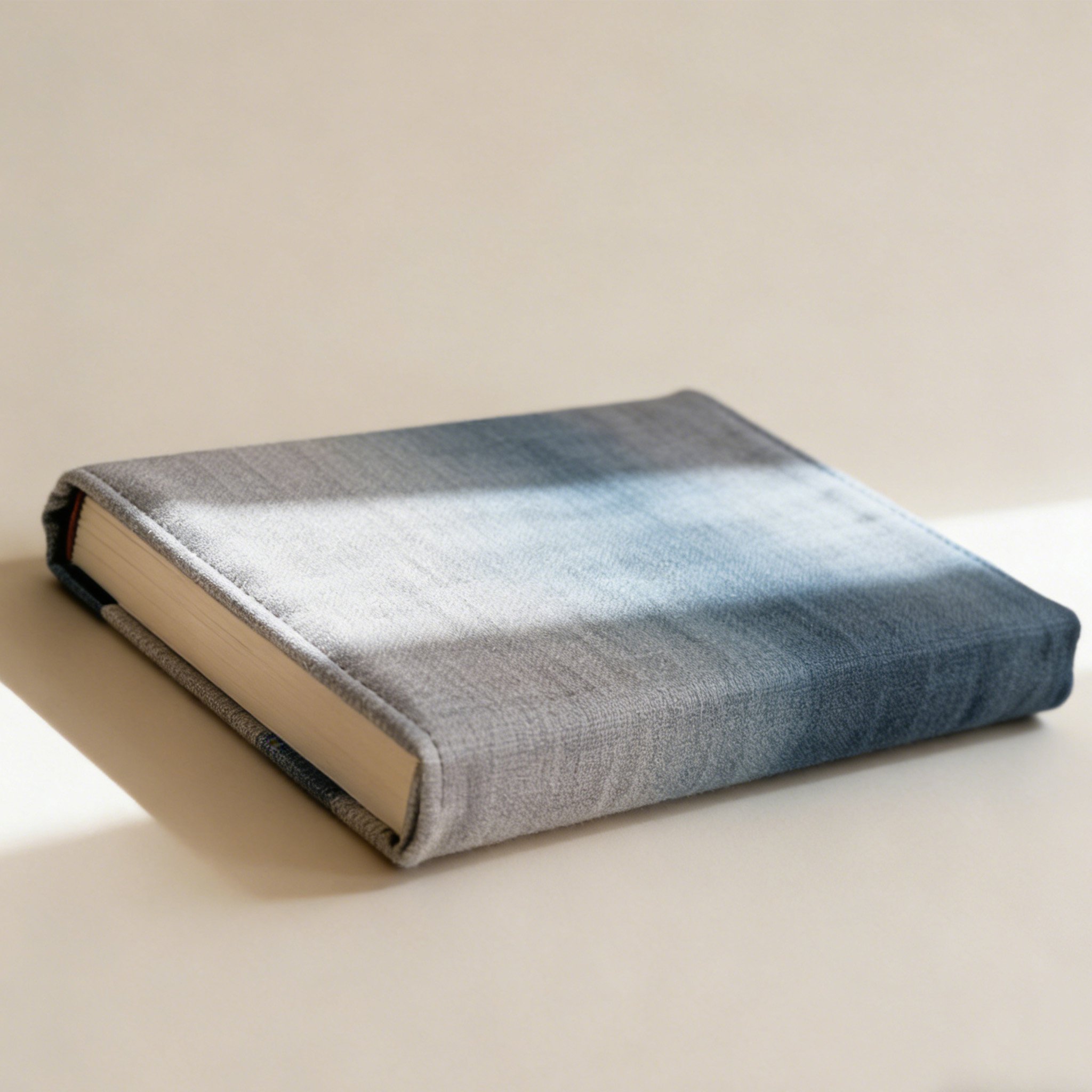 カラフルな布カバーのノート表紙アップ