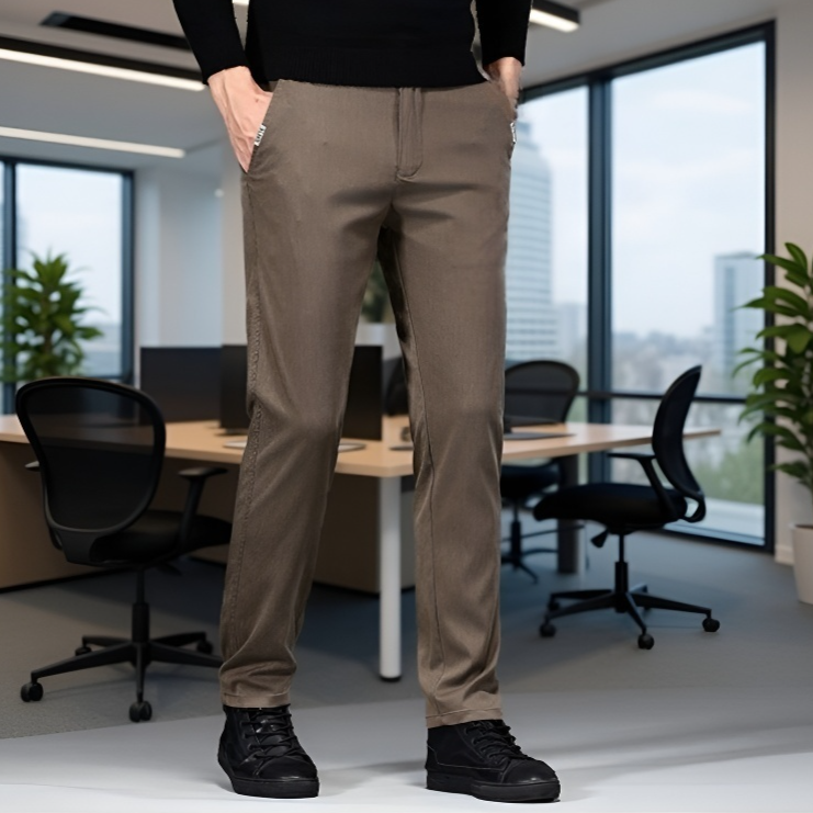 신축성 좋은 남성 슬림 팬츠