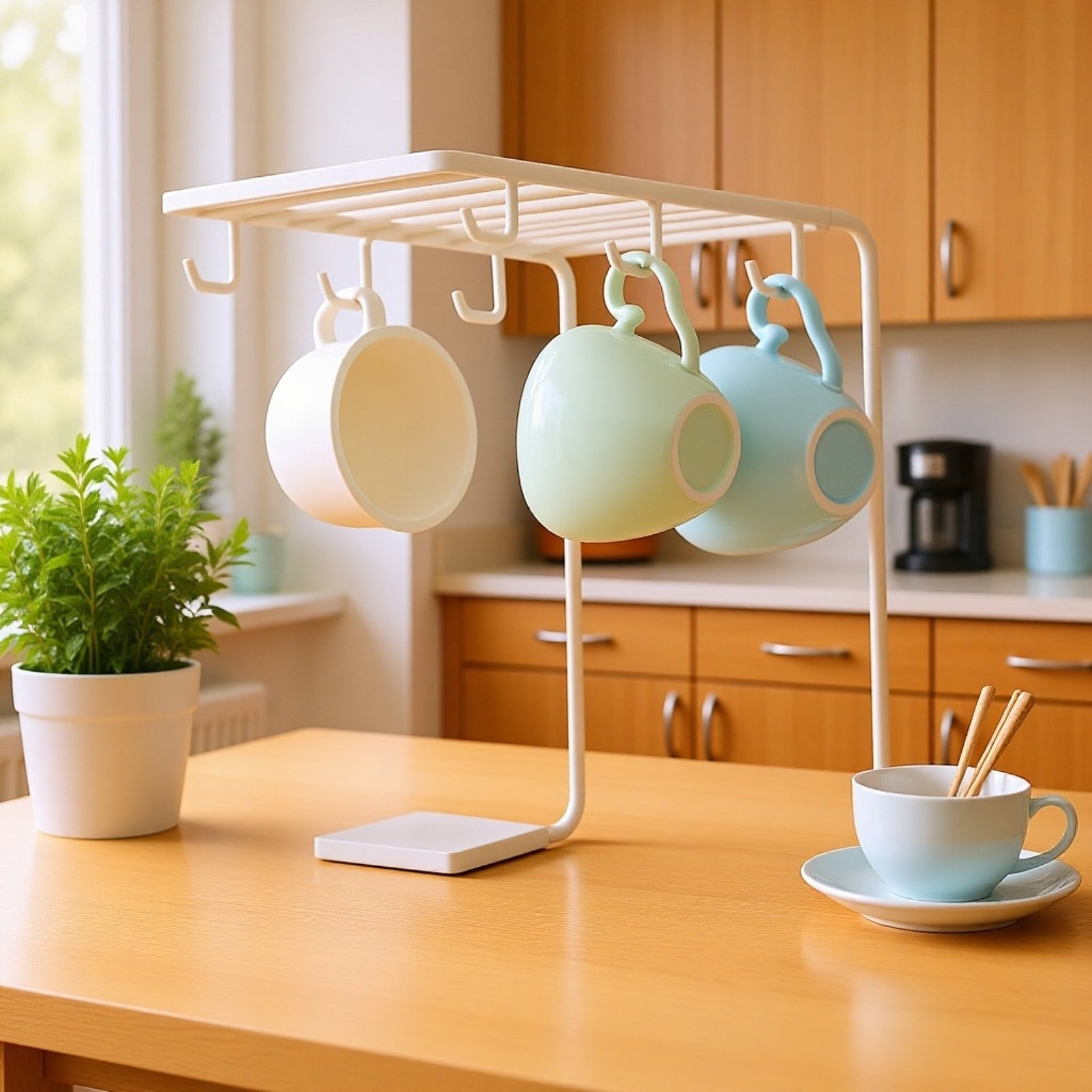 カップホルダー収納ラック 水切りカップ仕切りラック