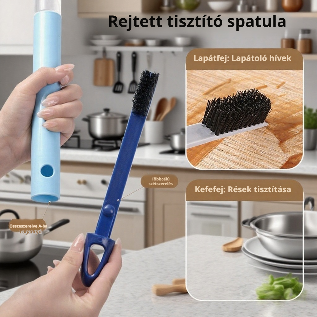 Kétoldalas permetező üvegtisztító, kihúzható nyéllel 