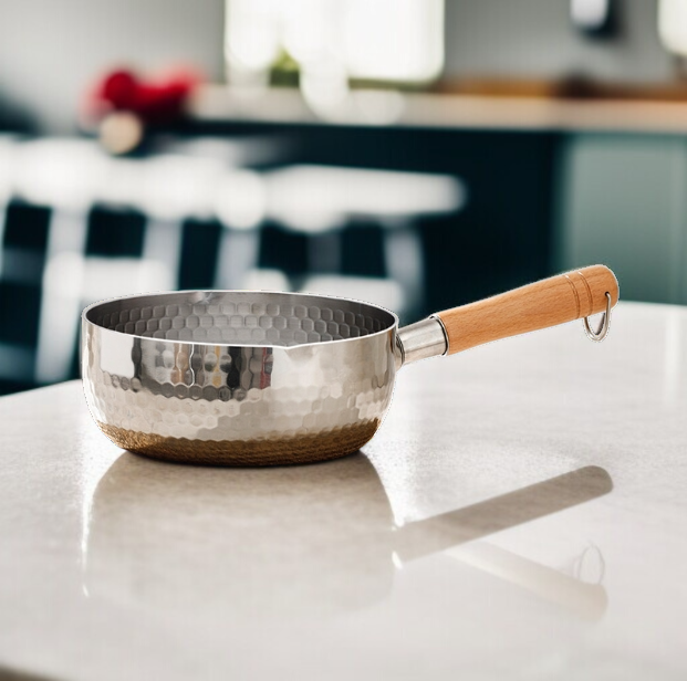 栄養補給ポット未コーティング小さなミルクポット和風雪パン赤ちゃん特別な栄養補給ポットステンレス鋼の赤ちゃん家庭用インスタントラーメンスープポット