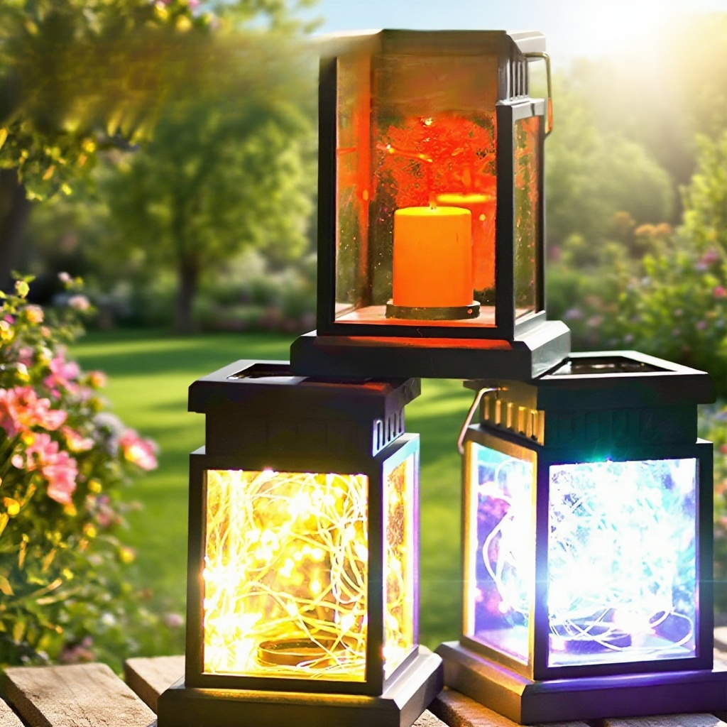 자동 점등 기능 야외 태양광등