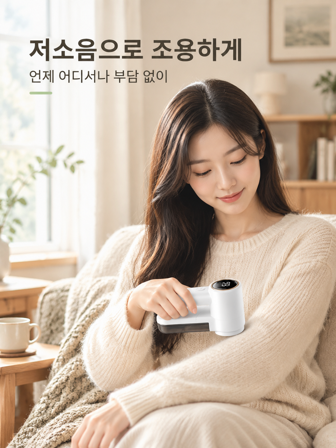 디지털 디스플레이 스마트 보풀 제거기