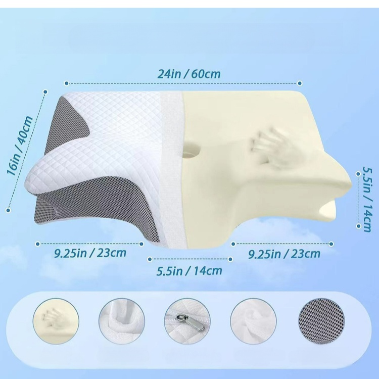 慢回彈壓力蝴蝶枕