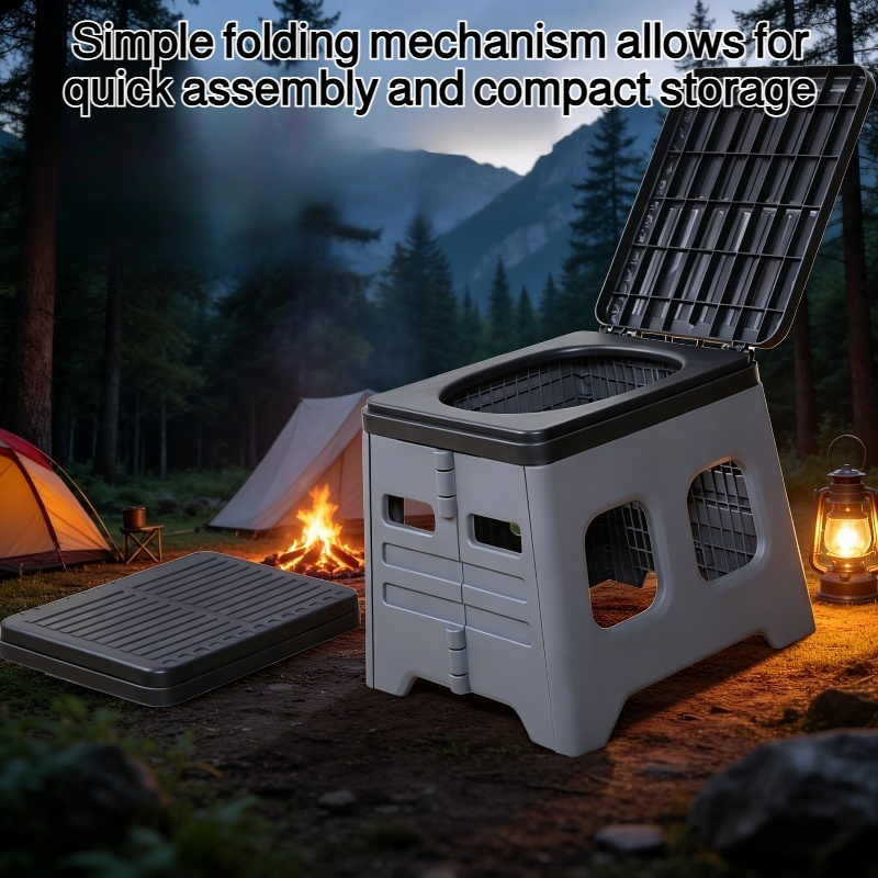 Outdoor travel folding toilet portable design