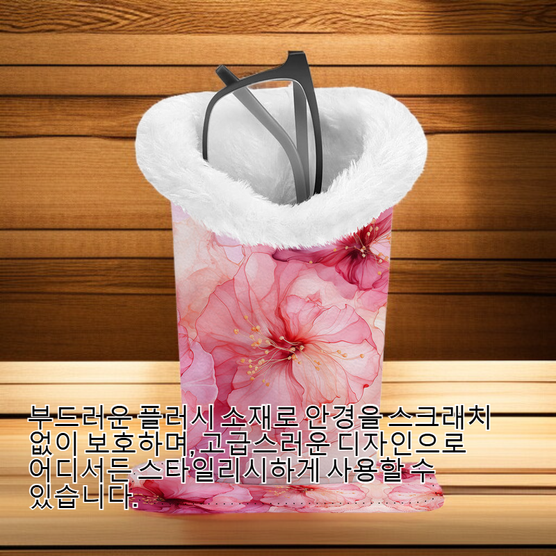 고급 자석식 플러시 안경 보관 튜브