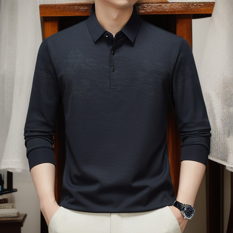 남자 캐주얼 긴팔 셔츠 비즈니스 캐주얼 터틀넥 긴팔 셔츠 남자 긴팔 티셔츠 남자 비즈니스 긴팔 셔츠