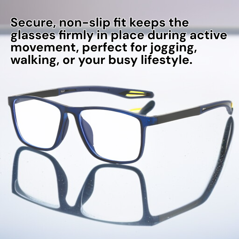 TR90 Blue Light Blocking Reading Glasses for Running and Everyday Use