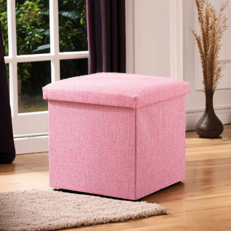 패브릭 접이식 의자 신발과 걸상을 교환하다 모던 린넨 수납 의자 접이식 걸상 패브릭 소파는 사람이 앉을 수 있다