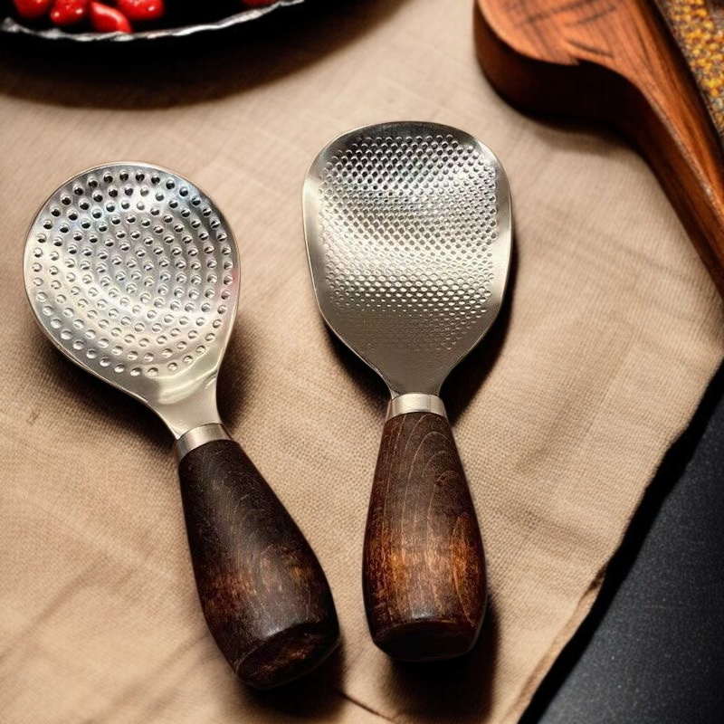 가정용 스텐 밥주걱 스탠드형 논스틱 나무 손잡이 밥주걱 밥솥 전용주걱