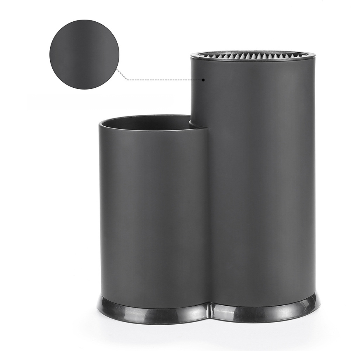 Anti-slip rubber plastic knife holder