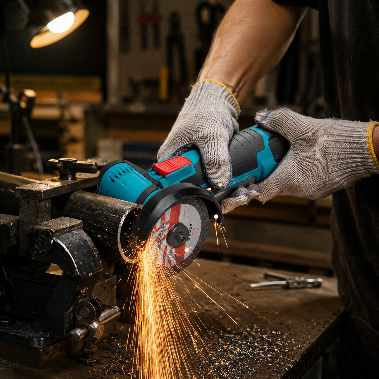 Home rechargeable lithium-ion angle grinder
