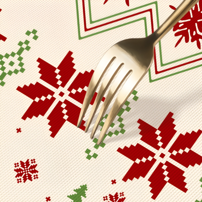 Christmas Decoration Waterproof Table Cover