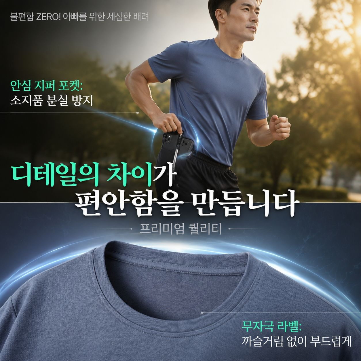 아이스 실크 쿨링 스포츠 세트