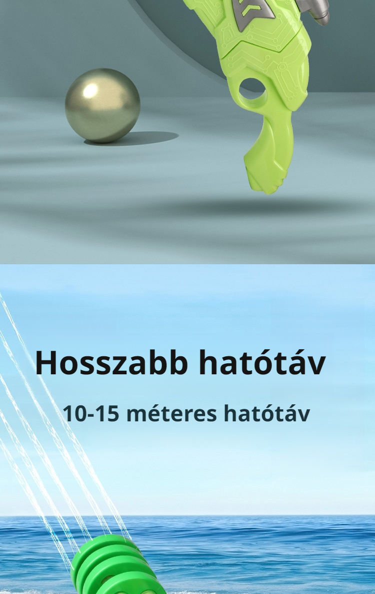 Erős vízsugarú húzható vízipisztoly