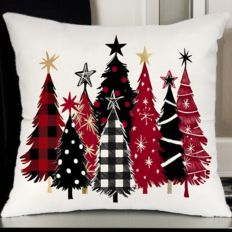 크리스마스 눈사람 린넨 쿠션 커버 소파 장식 쿠션